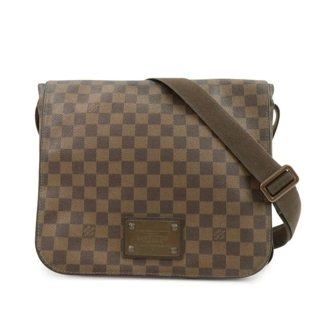 Louis Vuitton Damier Ebene Brooklyn Messenger Bag Brown